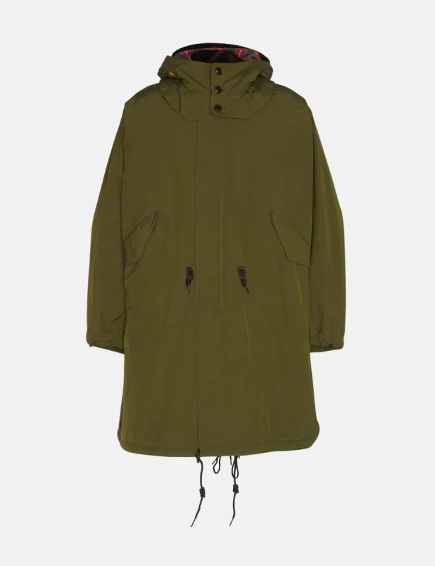 Barbour x Baracuta Mods Casual Parka - Olive Green sold by Article London