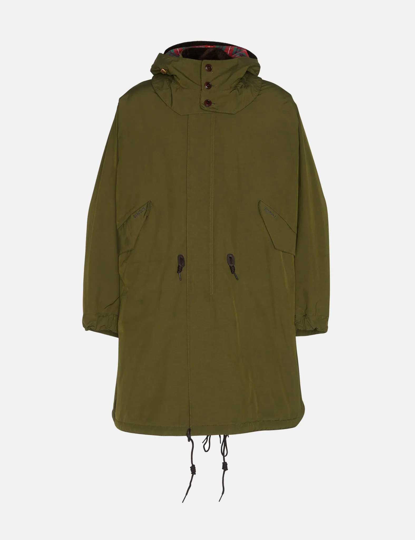 Barbour x Baracuta Mods Casual Parka - Olive Green sold by Article London