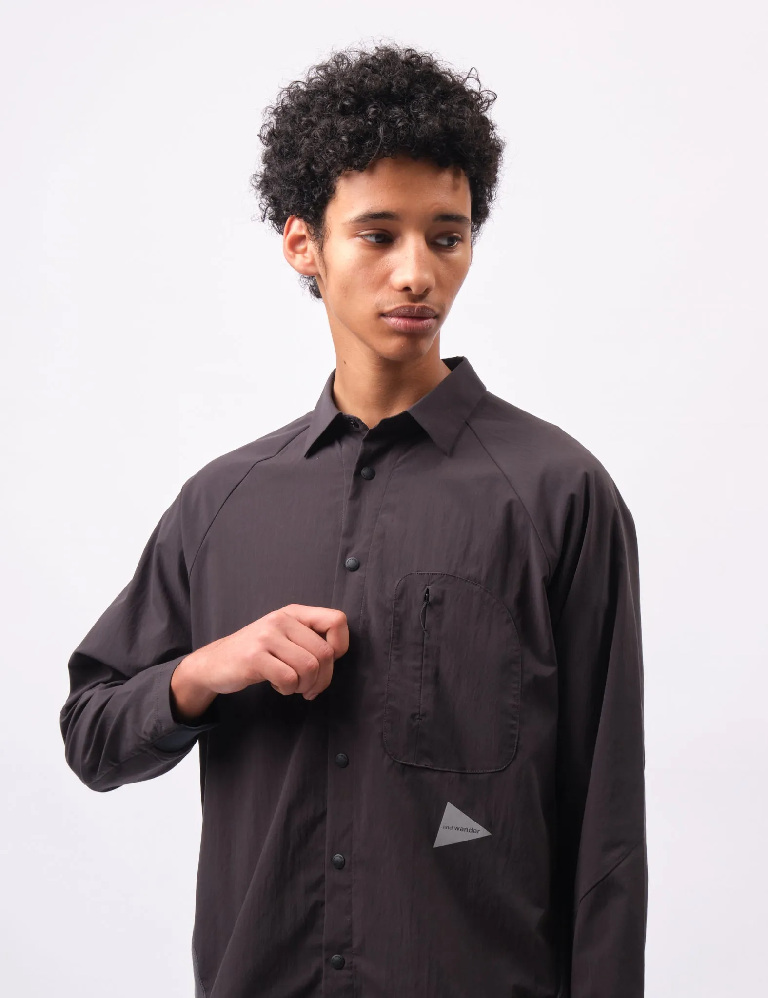 and Wander Fleece Base Shirt - Charcoal Grey sold by Article London product image thumbnail 2