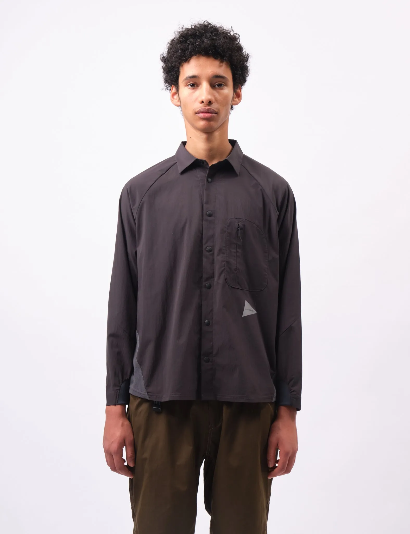 and Wander Fleece Base Shirt - Charcoal Grey sold by Article London