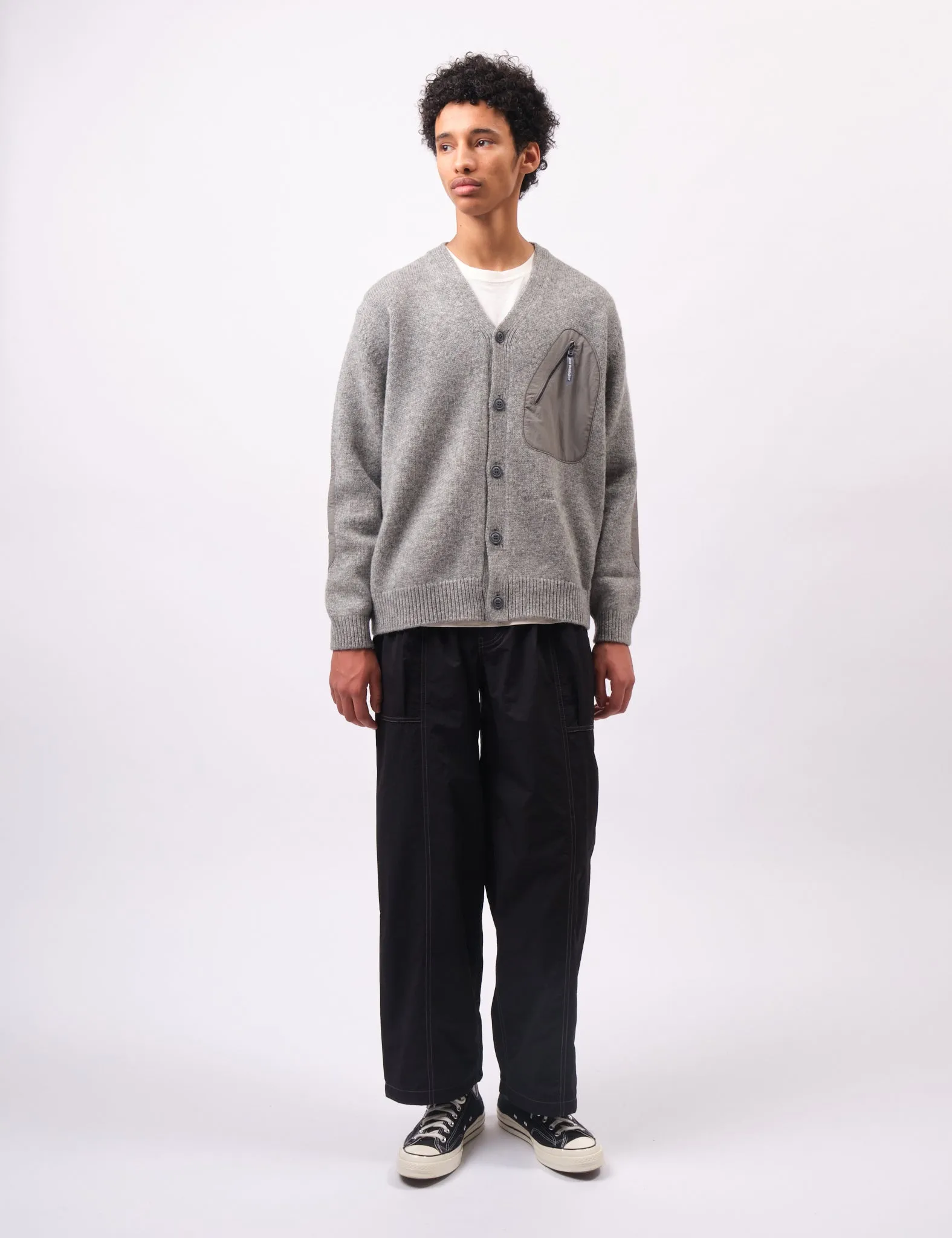 and Wander Shetland Wool Cardigan - Grey sold by Article London product image thumbnail 3