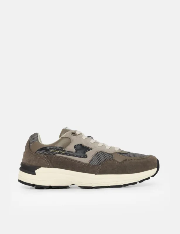 Stepney Workers Club Amiel S-Strike Trainers (Suede Mix) - Grey sold by Article London