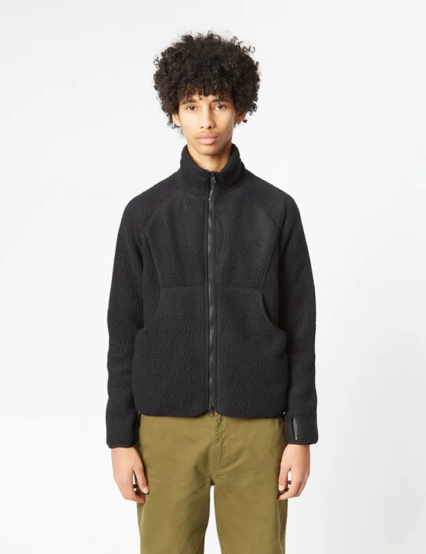 Snow Peak Thermal Boa Fleece Jacket - Black sold by Article London