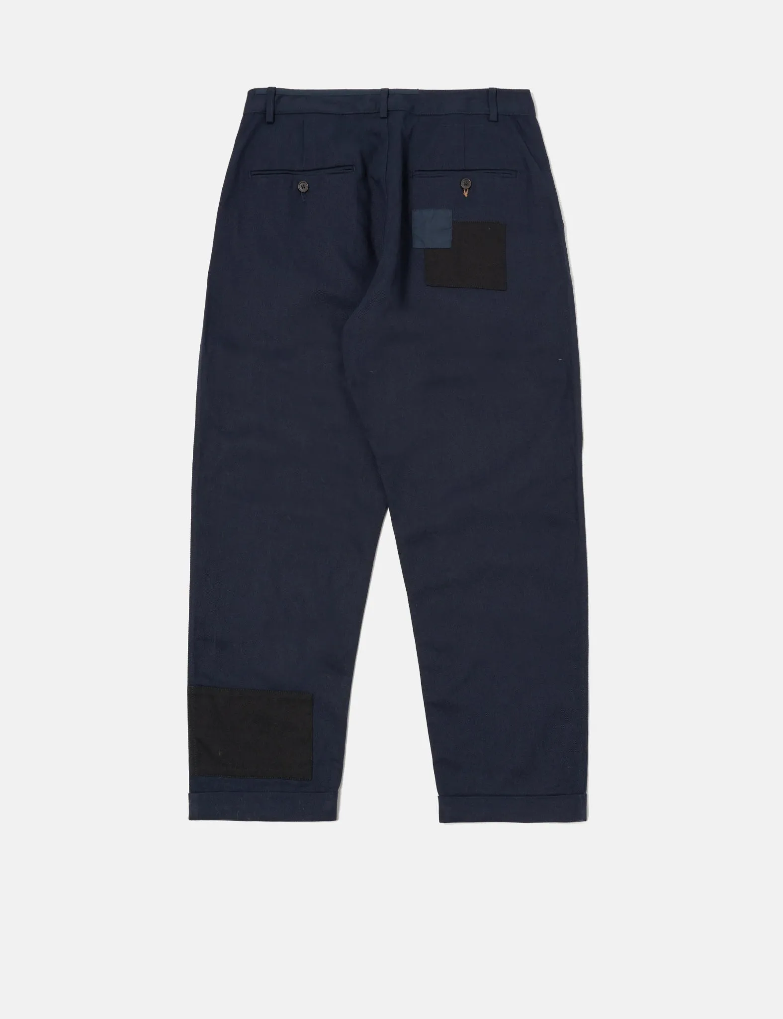 Universal Works Patched Super Chino (Twill Mix) - Navy Blue sold by Article London product image thumbnail 4