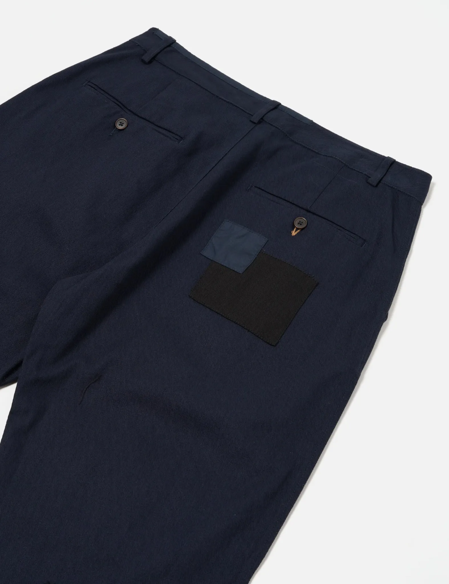 Universal Works Patched Super Chino (Twill Mix) - Navy Blue sold by Article London product image thumbnail 2