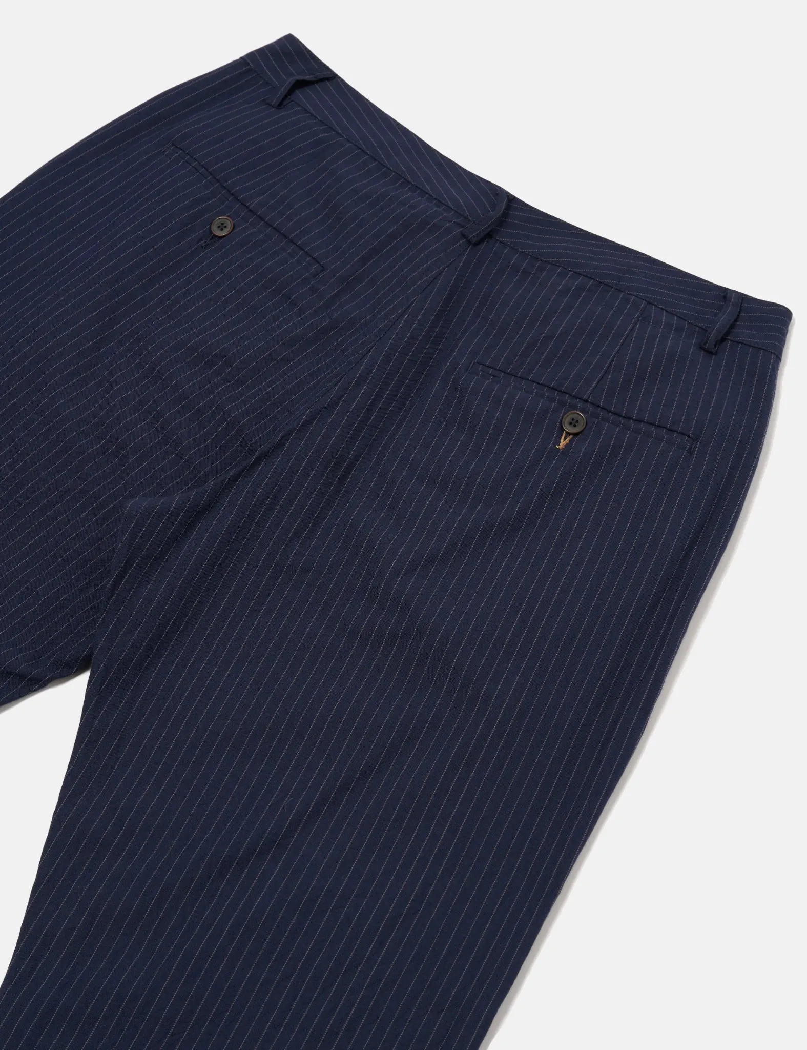 Universal Works Military Chino (Cotton Pinstripe) - Navy Blue sold by Article London product image thumbnail 3