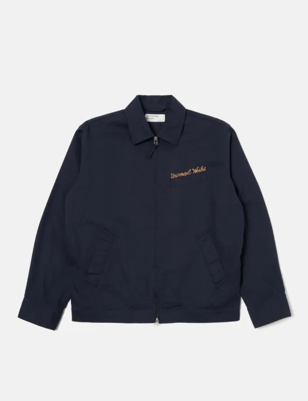 Universal Works Windcheater Jacket (Twill) - Navy Blue sold by Article London