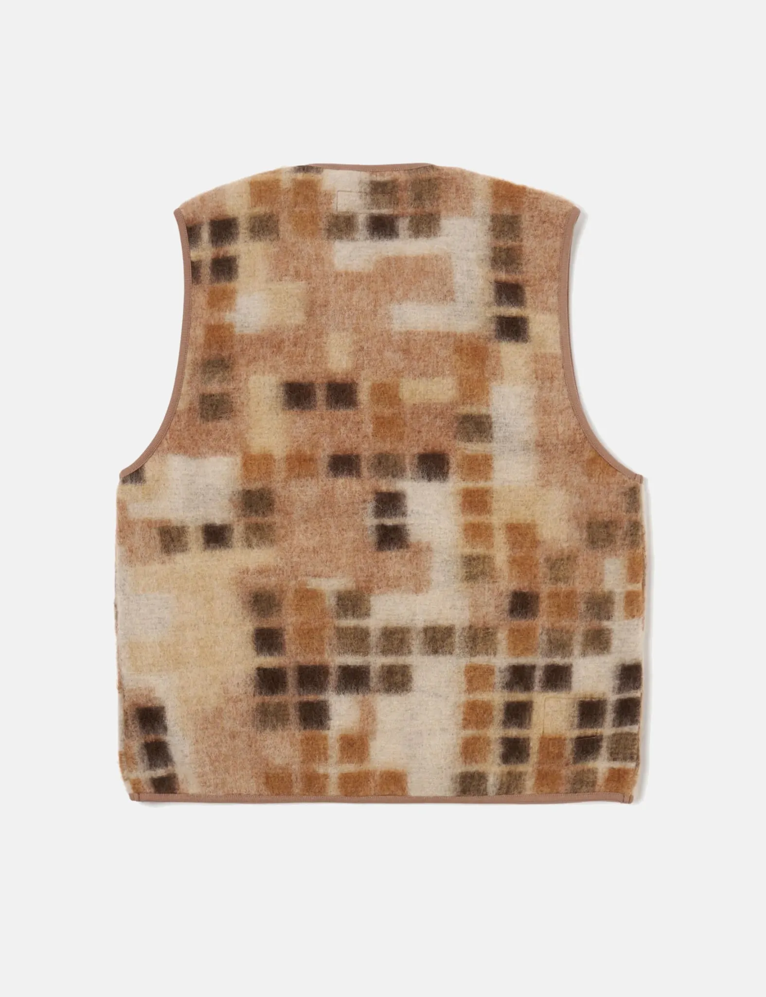 Universal Works Mosaic Fleece Zip Gilet - Sand sold by Article London product image thumbnail 4