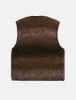 Universal Works Ombre Fleece Zip Gilet - Brown sold by Article London