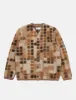 Universal Works Mosaic Fleece Cardigan - Sand sold by Article London