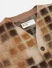 Universal Works Mosaic Fleece Cardigan - Sand sold by Article London