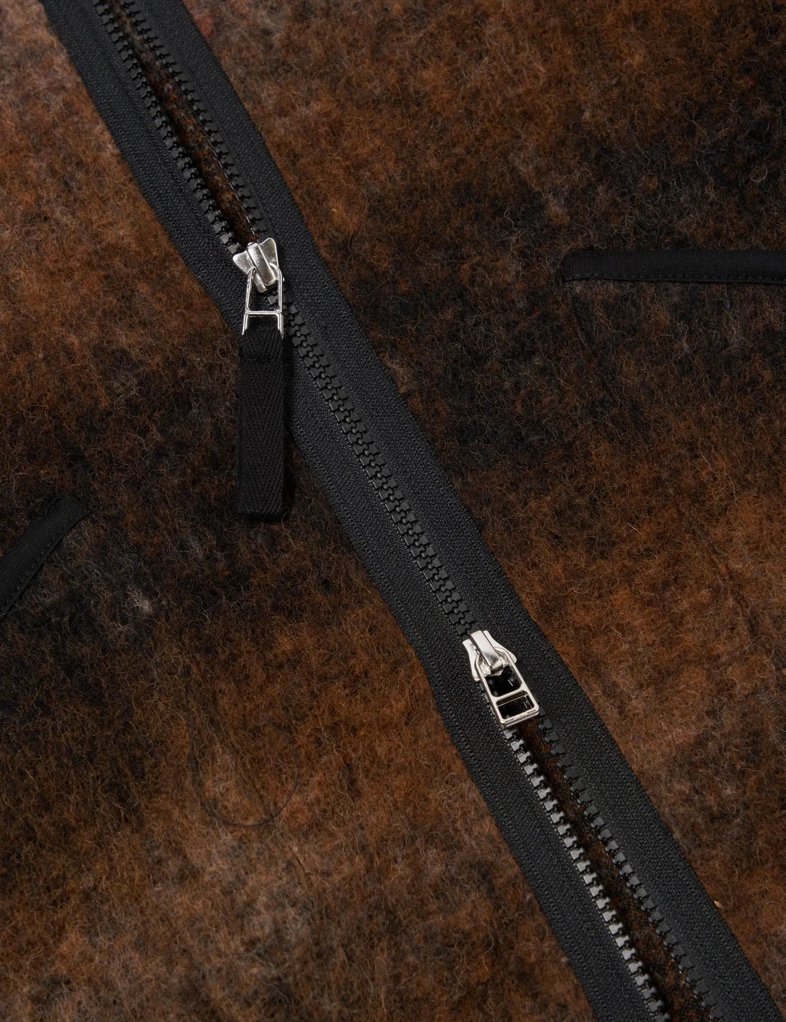 Universal Works Zip Liner Fleece Jacket (Ombre) - Brown sold by Article London product image thumbnail 4