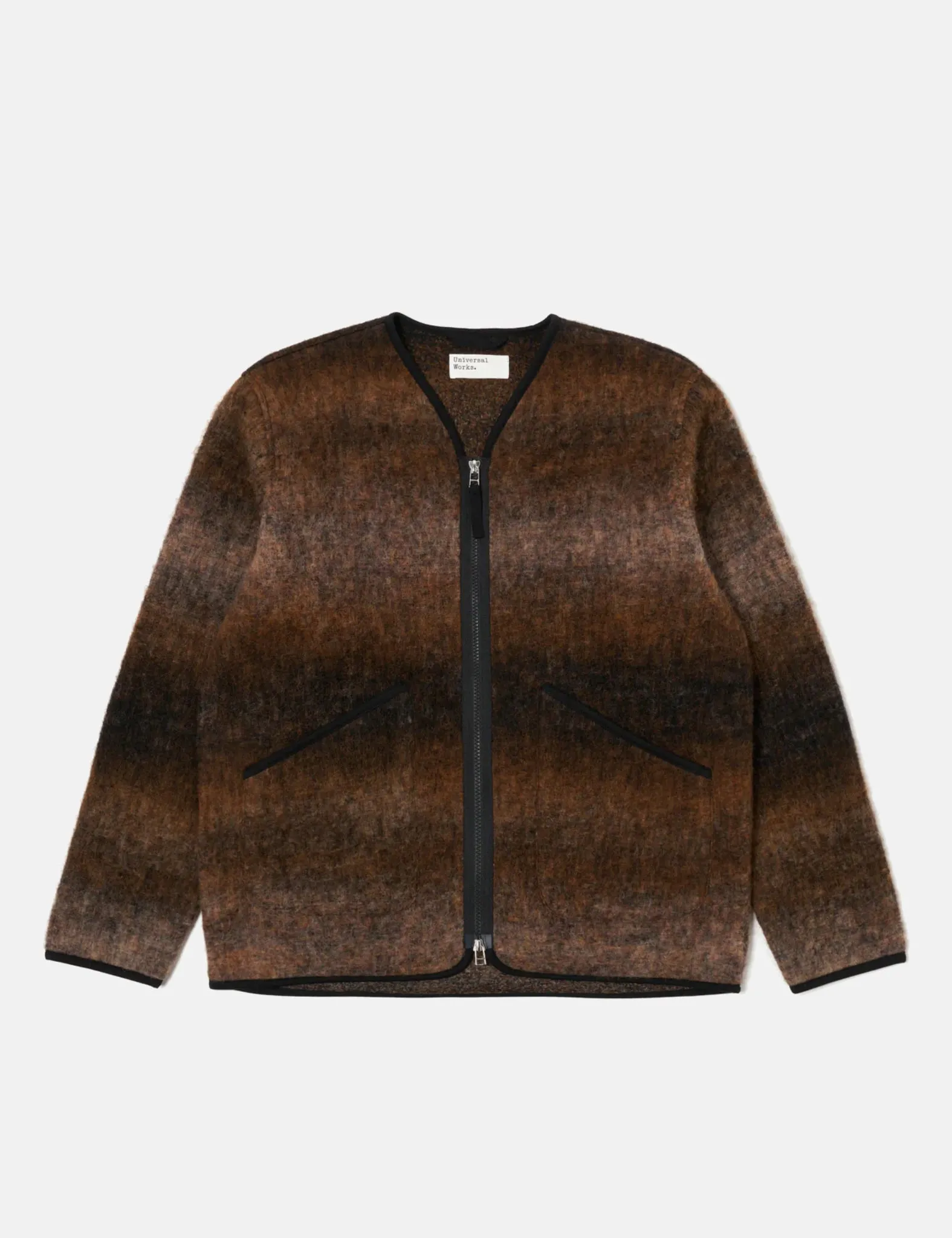 Universal Works Zip Liner Fleece Jacket (Ombre) - Brown sold by Article London