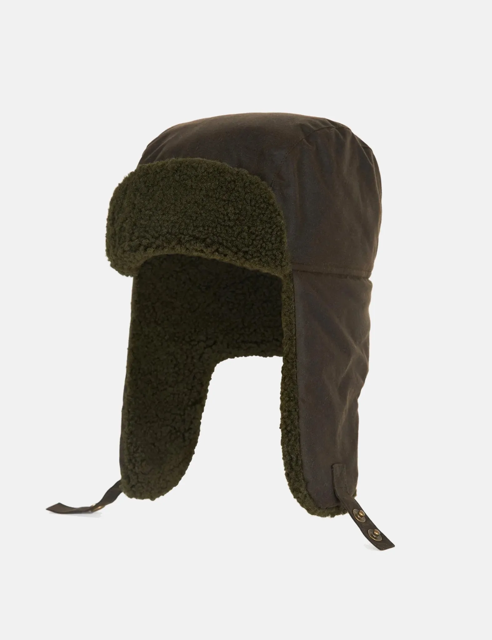 Barbour Morar Wax Trapper Hat - Olive Green sold by Article London