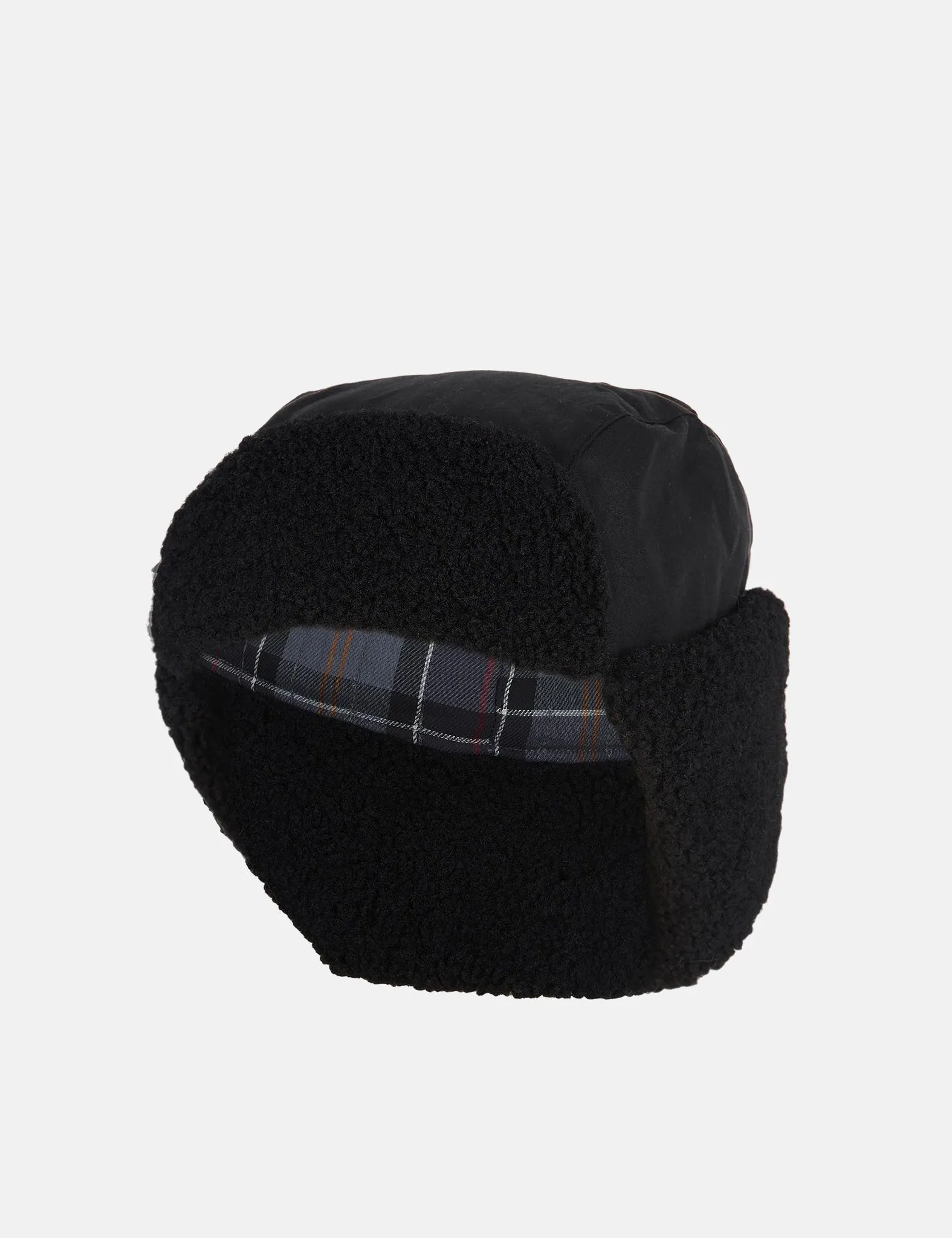 Barbour Morar Wax Trapper Hat - Black sold by Article London product image thumbnail 4