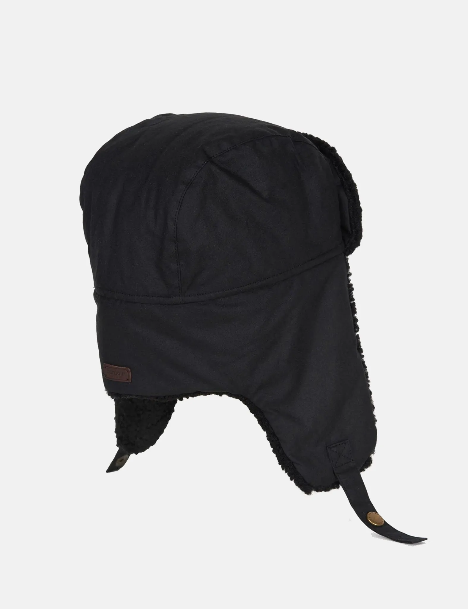 Barbour Morar Wax Trapper Hat - Black sold by Article London product image thumbnail 3