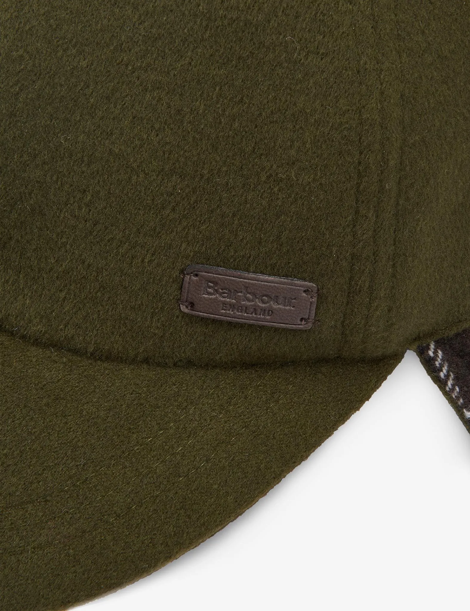 Barbour Lewis Ear Flap Cap - Olive Green sold by Article London product image thumbnail 4