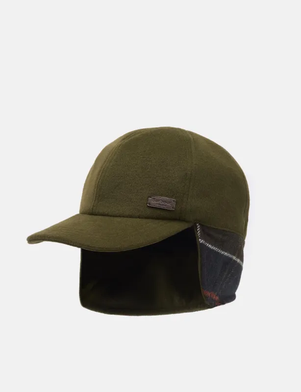 Barbour Lewis Ear Flap Cap - Olive Green made by Barbour