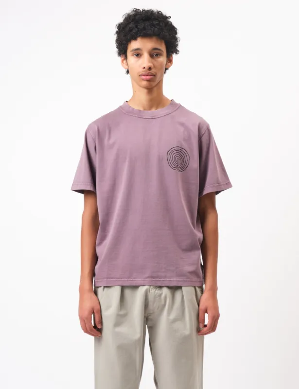 Bhode Myths Pigment Washed Tee - Plum sold by Article London