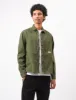 Bhode Map Pocket Overshirt Twill - Army Green sold by Article London