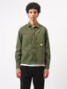 Bhode Map Pocket Overshirt Twill - Army Green sold by Article London