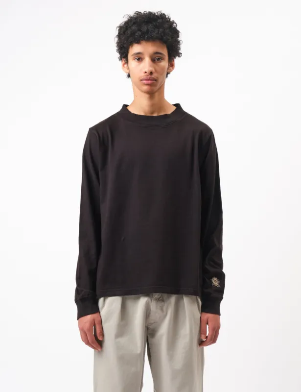 Bhode Turtle Neck Long Sleeve Jersey 300gsm - Black sold by Article London