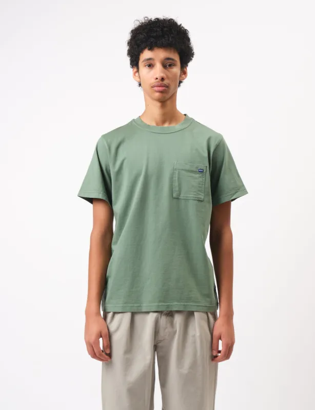 Bhode Everyday Pocket T-Shirt - Sage Green sold by Article London