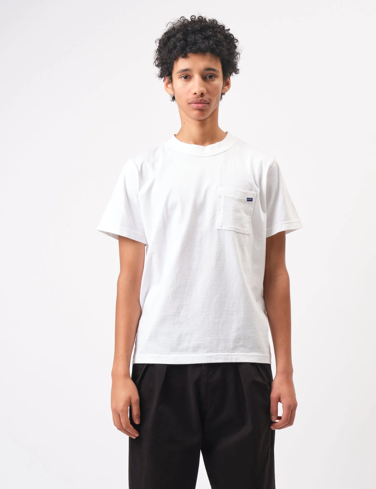 Bhode Everyday Pocket T-Shirt - White sold by Article London
