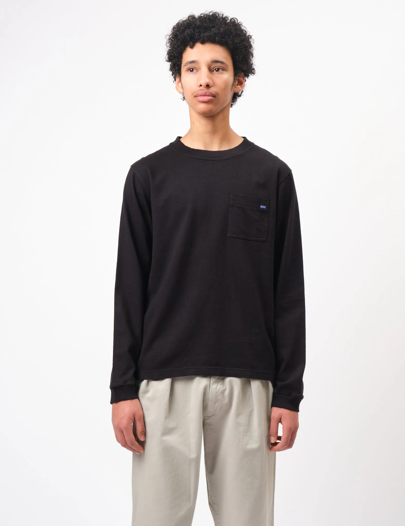 Bhode Everyday Long Sleeve Jersey 300gsm - Washed Black sold by Article London