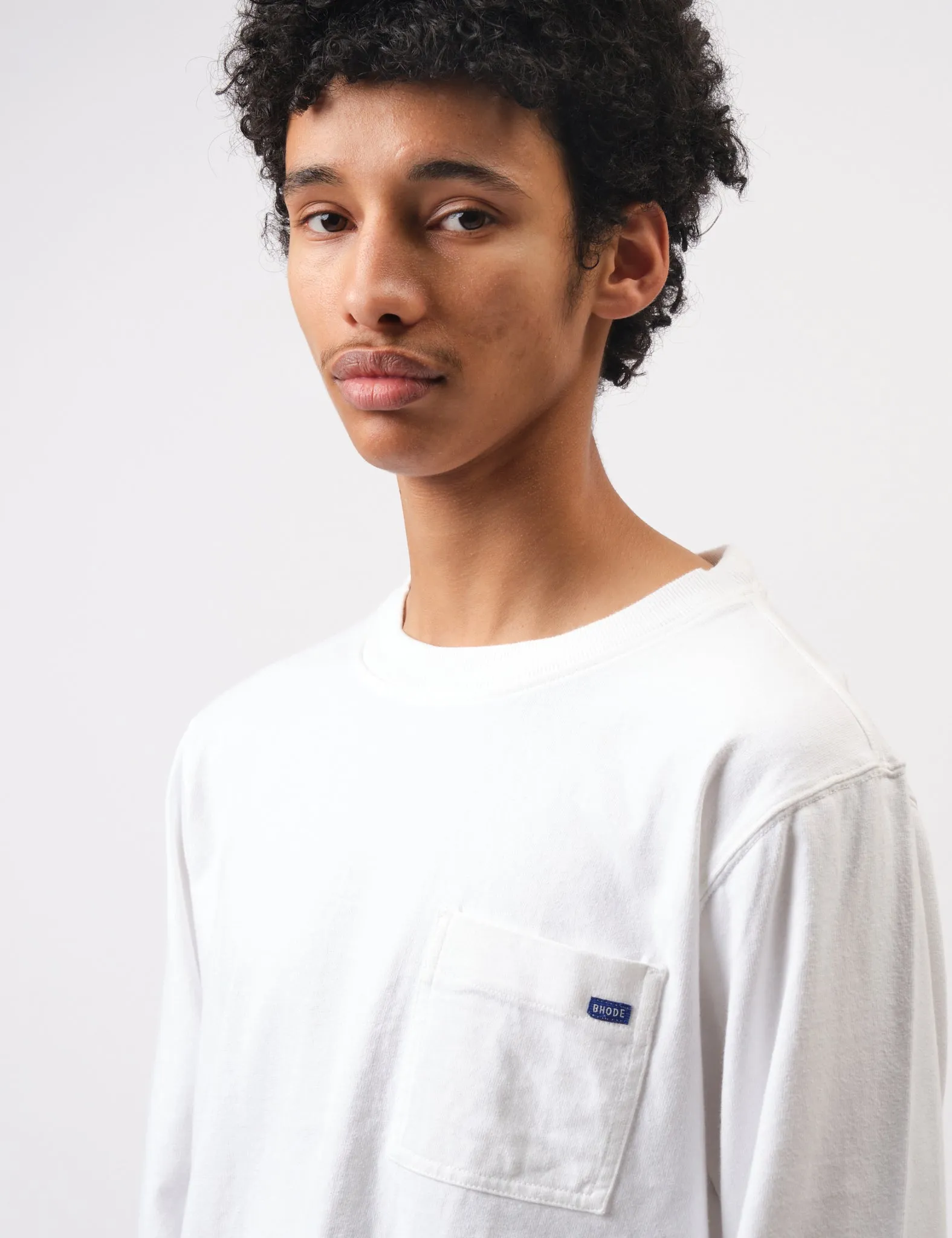 Bhode Everyday Long Sleeve Jersey 300gsm - White sold by Article London product image thumbnail 2