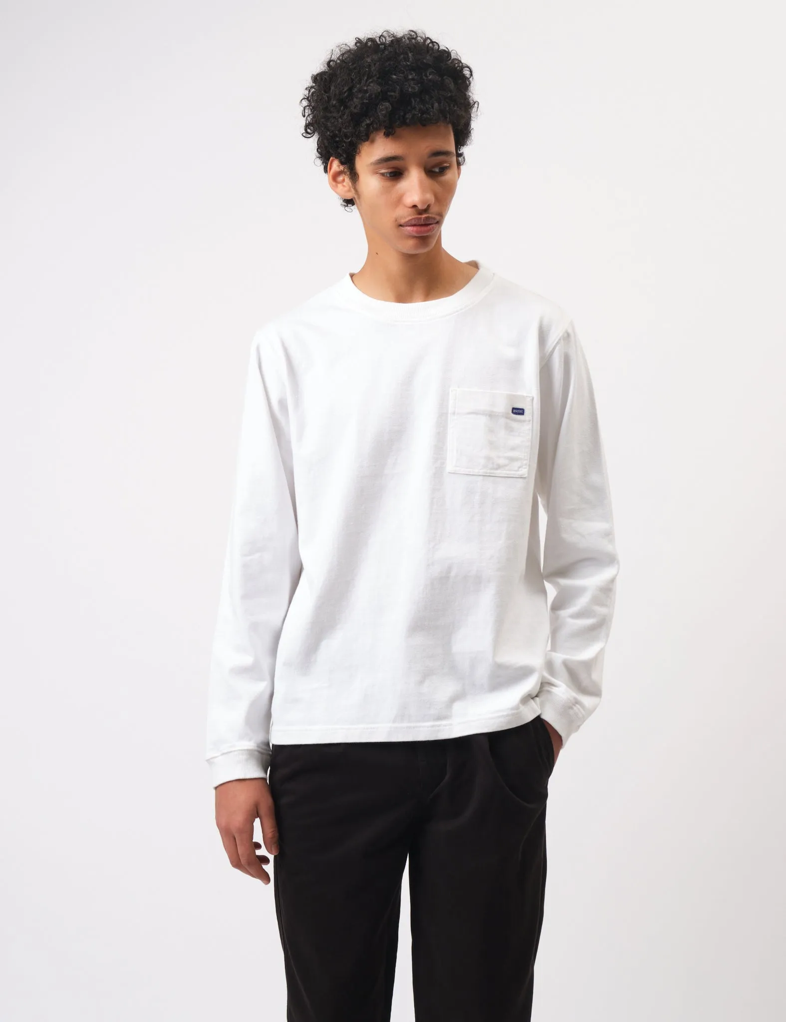 Bhode Everyday Long Sleeve Jersey 300gsm - White sold by Article London product image thumbnail 4