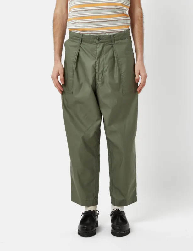 Beams Plus Fatigue Pant (Cotton Satin) - Sage Green sold by Article London
