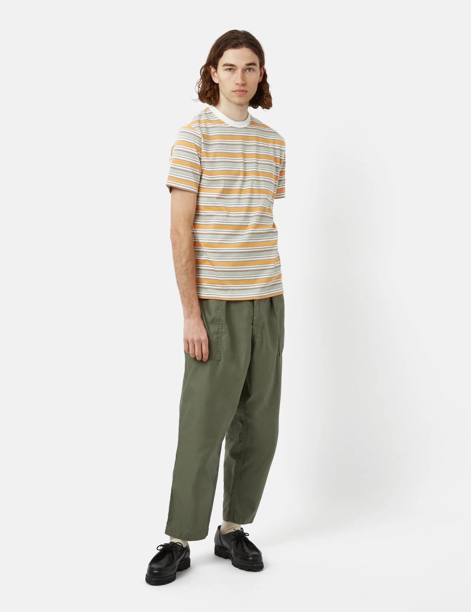 Beams Plus Fatigue Pant (Cotton Satin) - Sage Green sold by Article London product image thumbnail 3