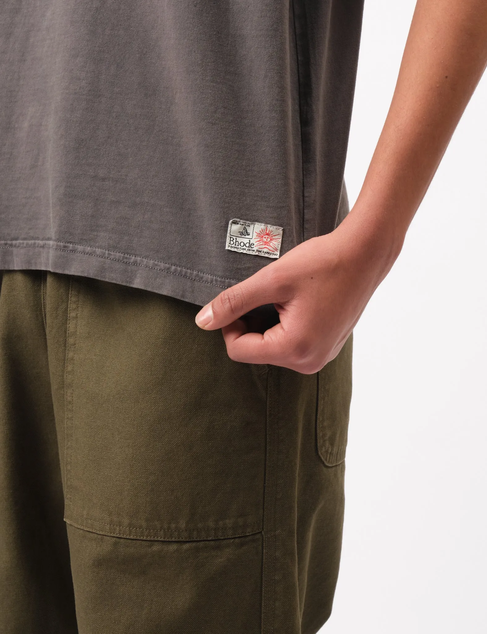 Bhode Pigment Washed Tee - Paloma Grey sold by Article London product image thumbnail 2