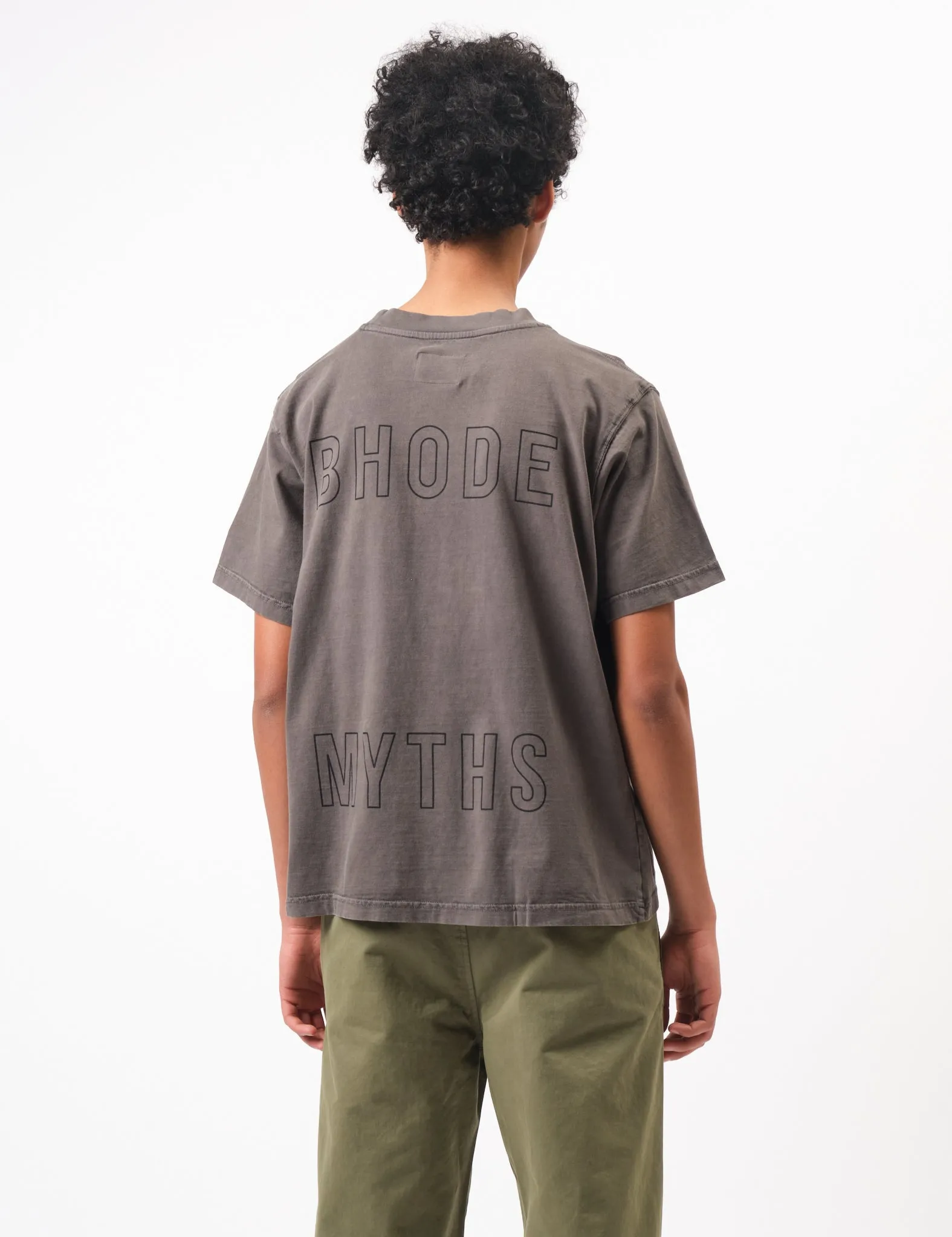 Bhode Myths Pigment Washed Tee - Paloma Grey sold by Article London product image thumbnail 2