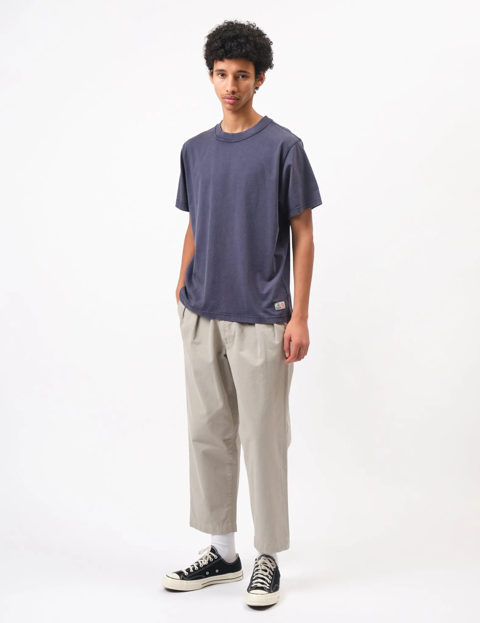 Bhode Pigment Washed Tee - Crown Blue sold by Article London product image thumbnail 3