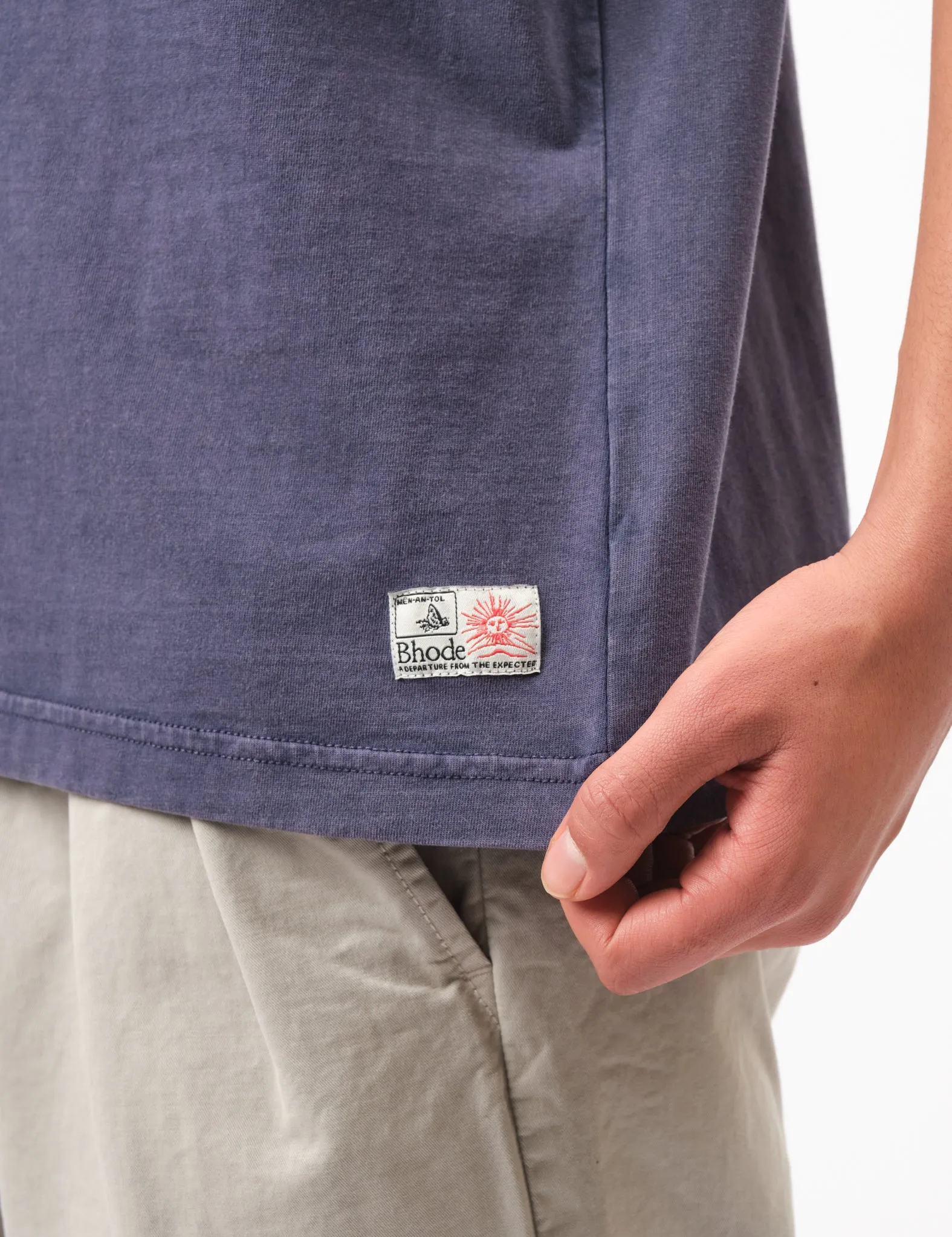 Bhode Pigment Washed Tee - Crown Blue sold by Article London product image thumbnail 2