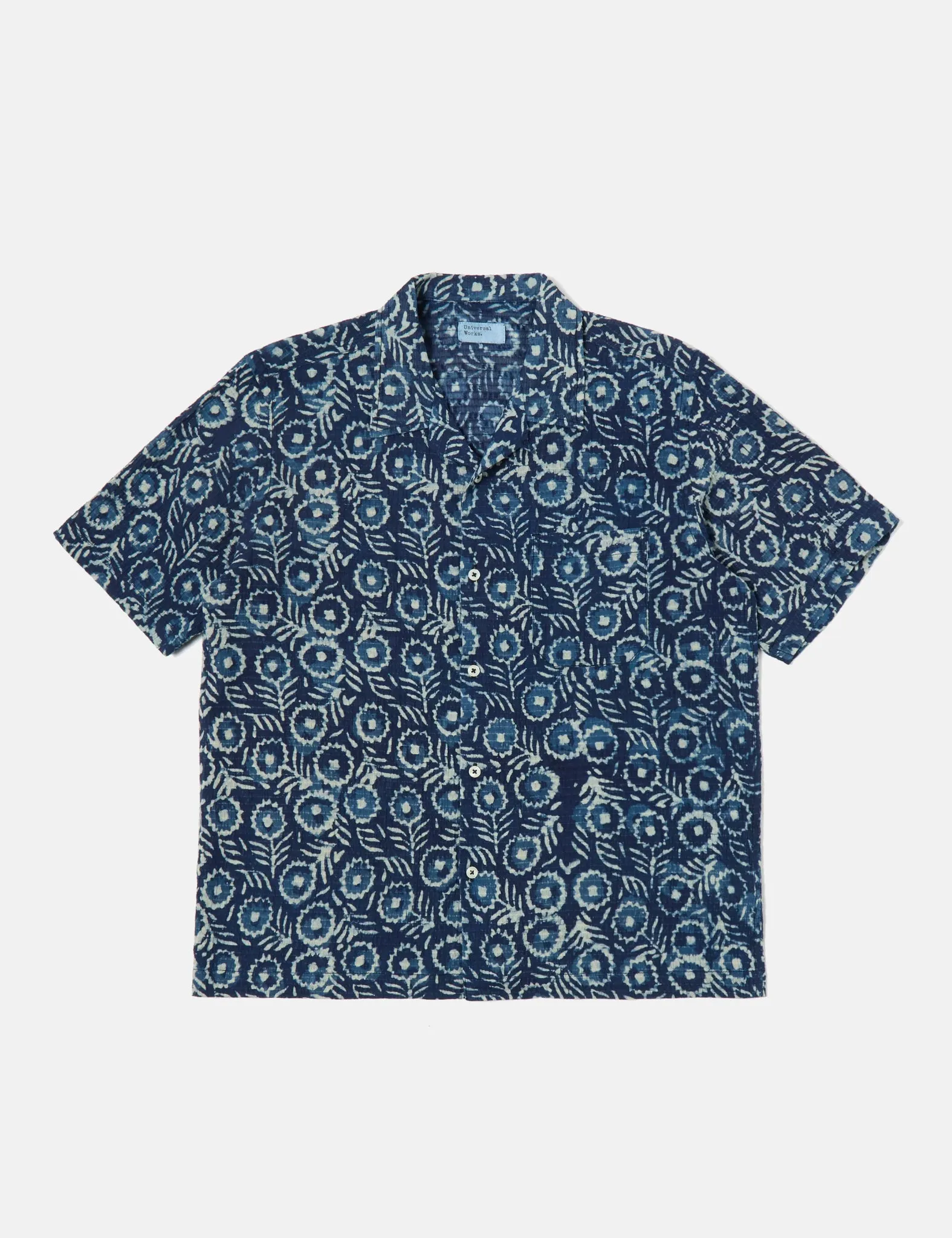 Universal Works Road Winston Shirt - Indigo Blue sold by Article London product image thumbnail 4
