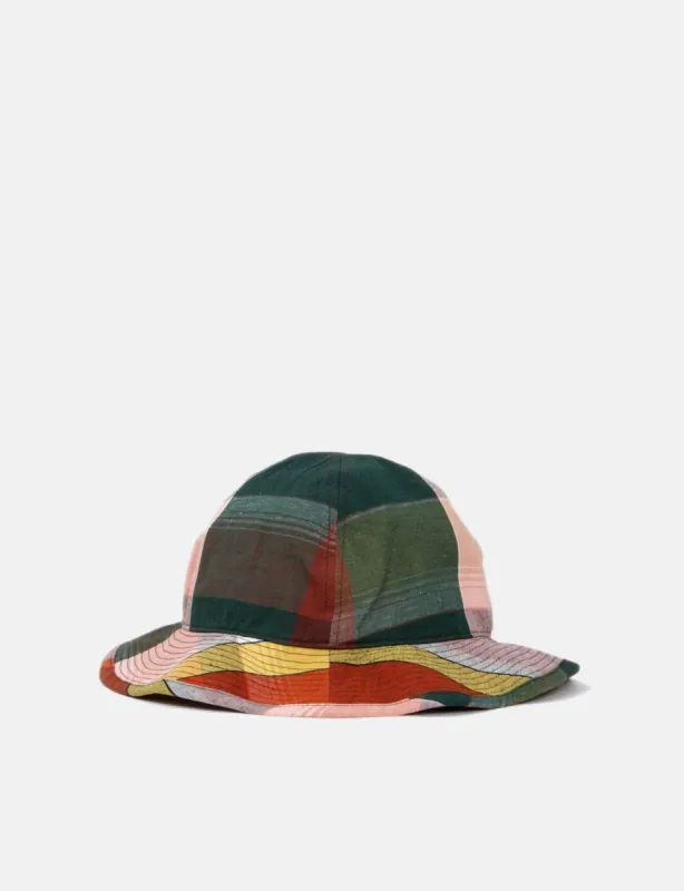orSlow Original Check Metro Hat - Navy Blue sold by Article London