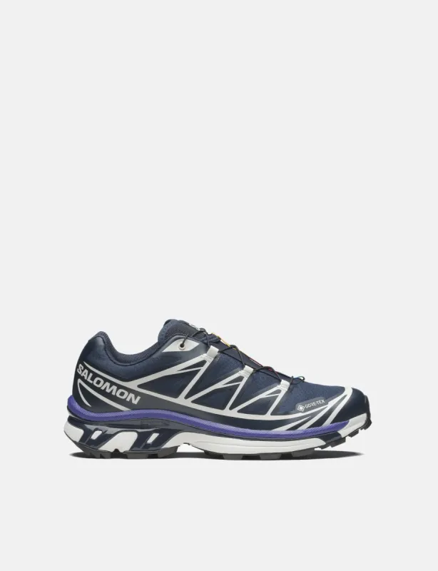 Salomon XT-6 GTX Gore-Tex Trainers - Carbon/Vanilla Ice/Liberty sold by Article London