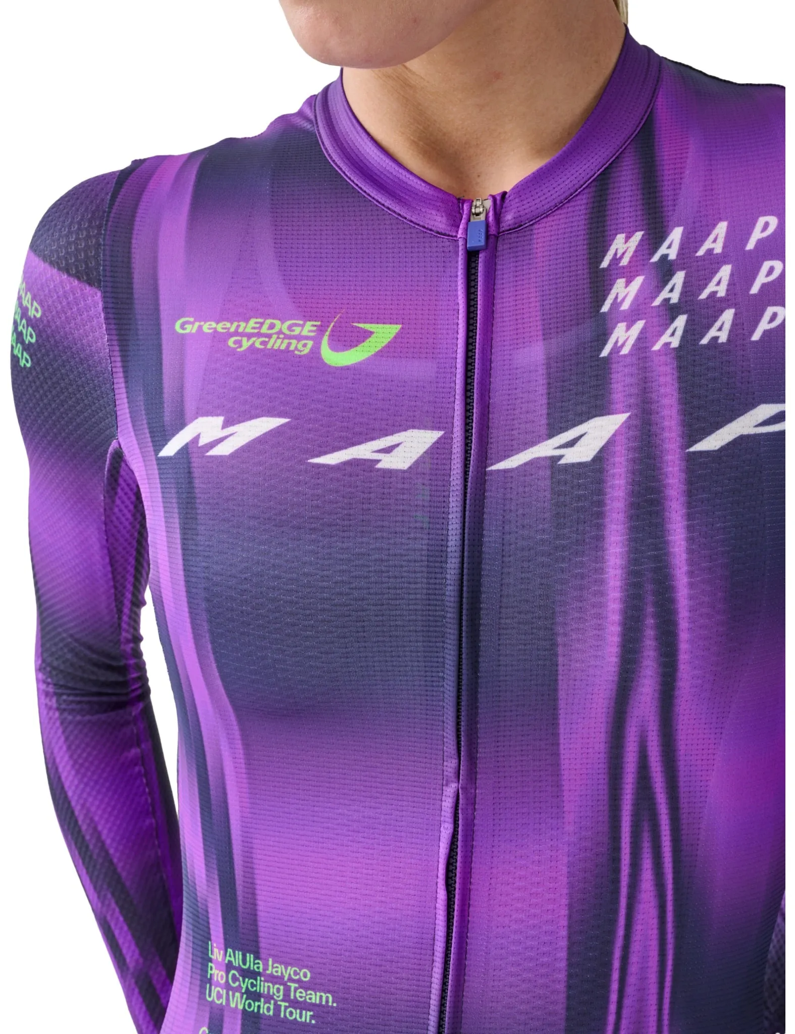 Maap Women's World Tour Pro Air Long Sleeve Jersey - Aurora/Midnight Blue sold by Article London product image thumbnail 3