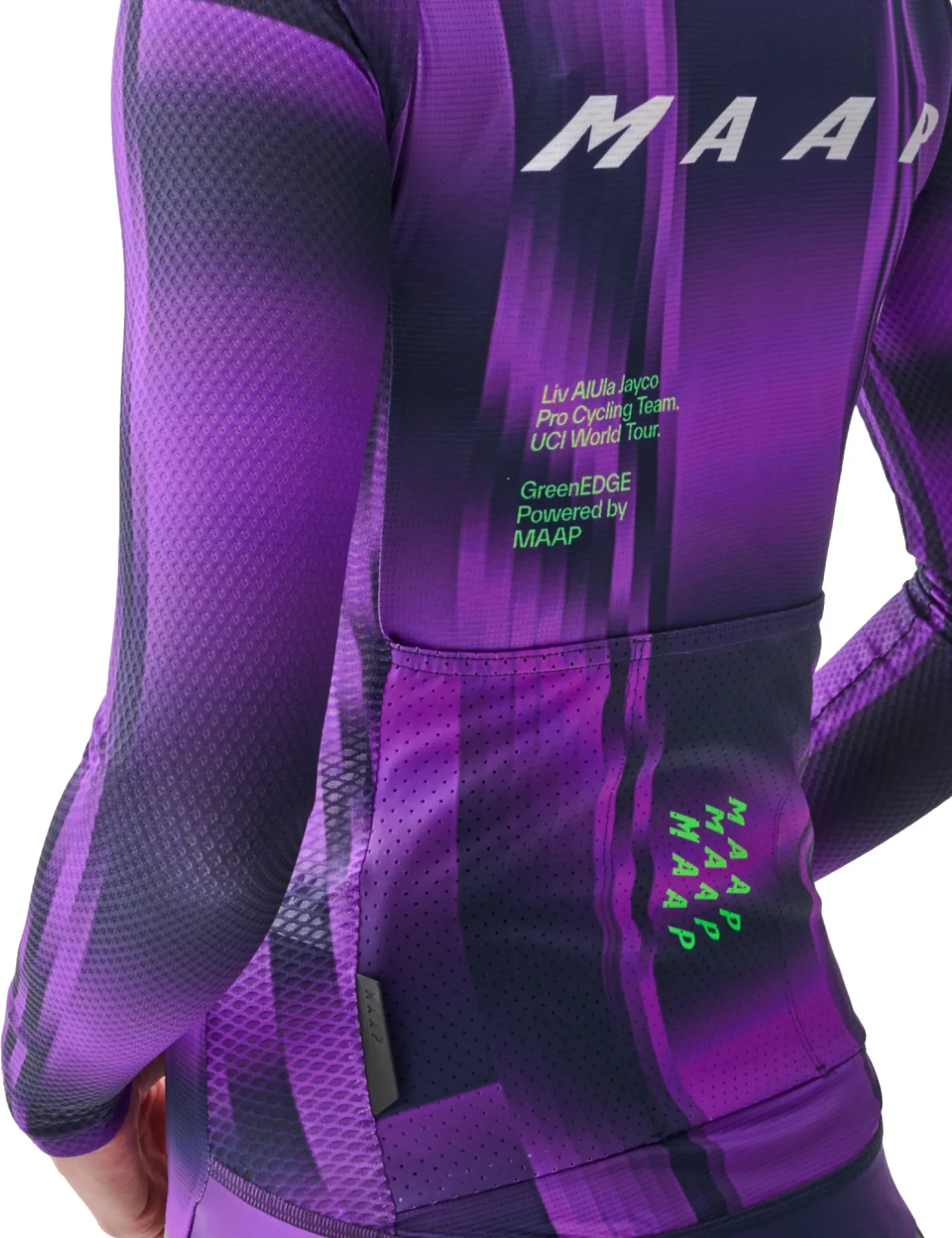 Maap Women's World Tour Pro Air Long Sleeve Jersey - Aurora/Midnight Blue sold by Article London product image thumbnail 5