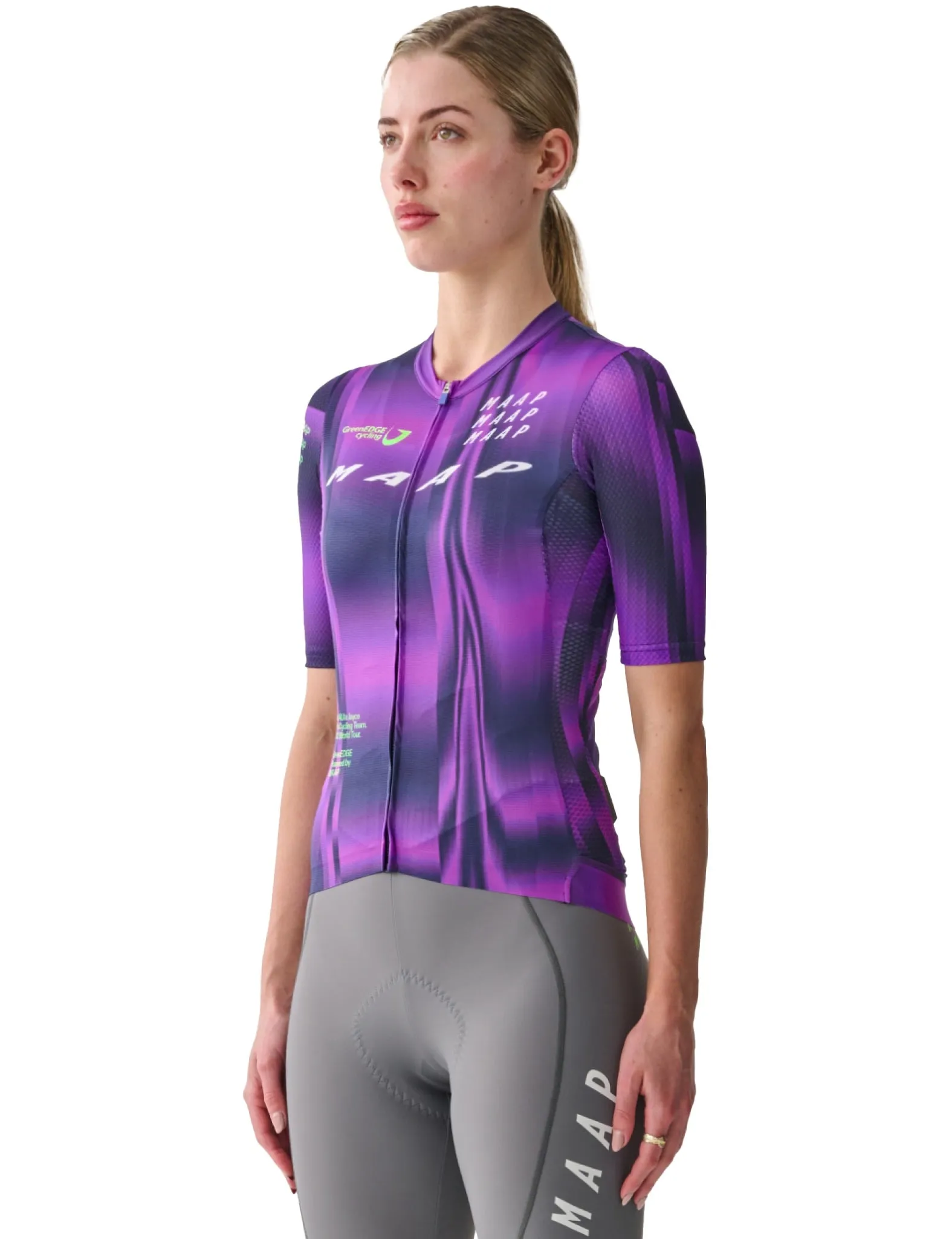 Maap Women's World Tour Pro Air Jersey - Aurora/Midnight Blue sold by Article London