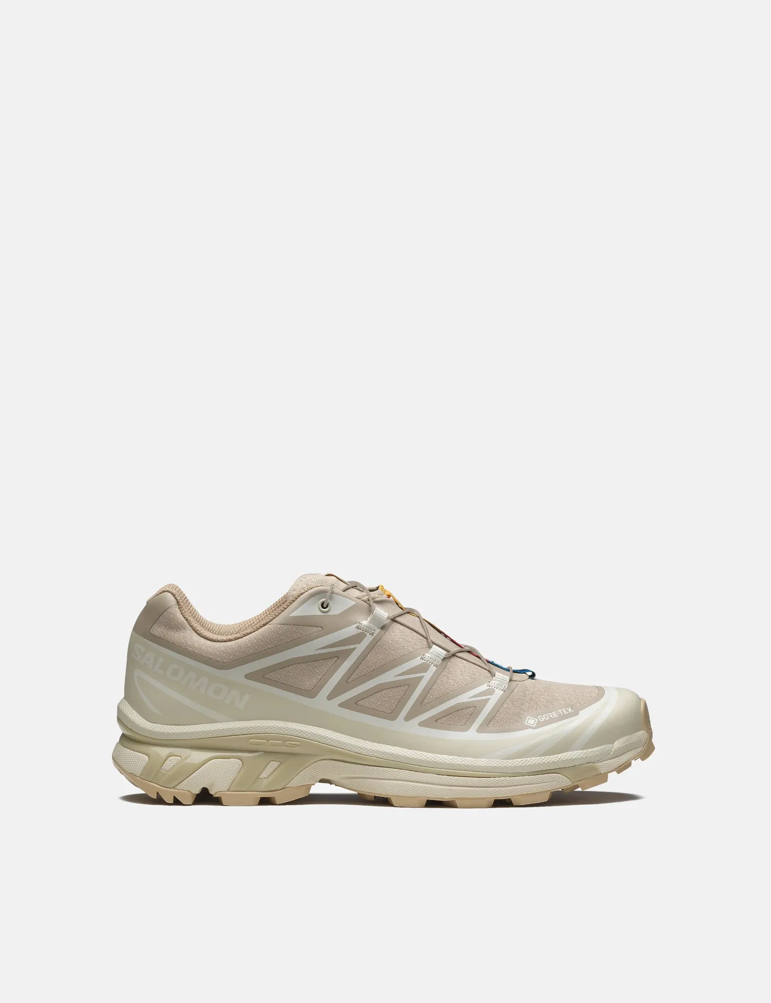 Salomon XT-6 GTX Gore-Tex Trainers - Oxford Tan/Almond Milk/Safari sold by Article London