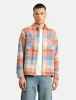 Wax London Whiting Overshirt (Pike Check) - Orange/Blue sold by Article London