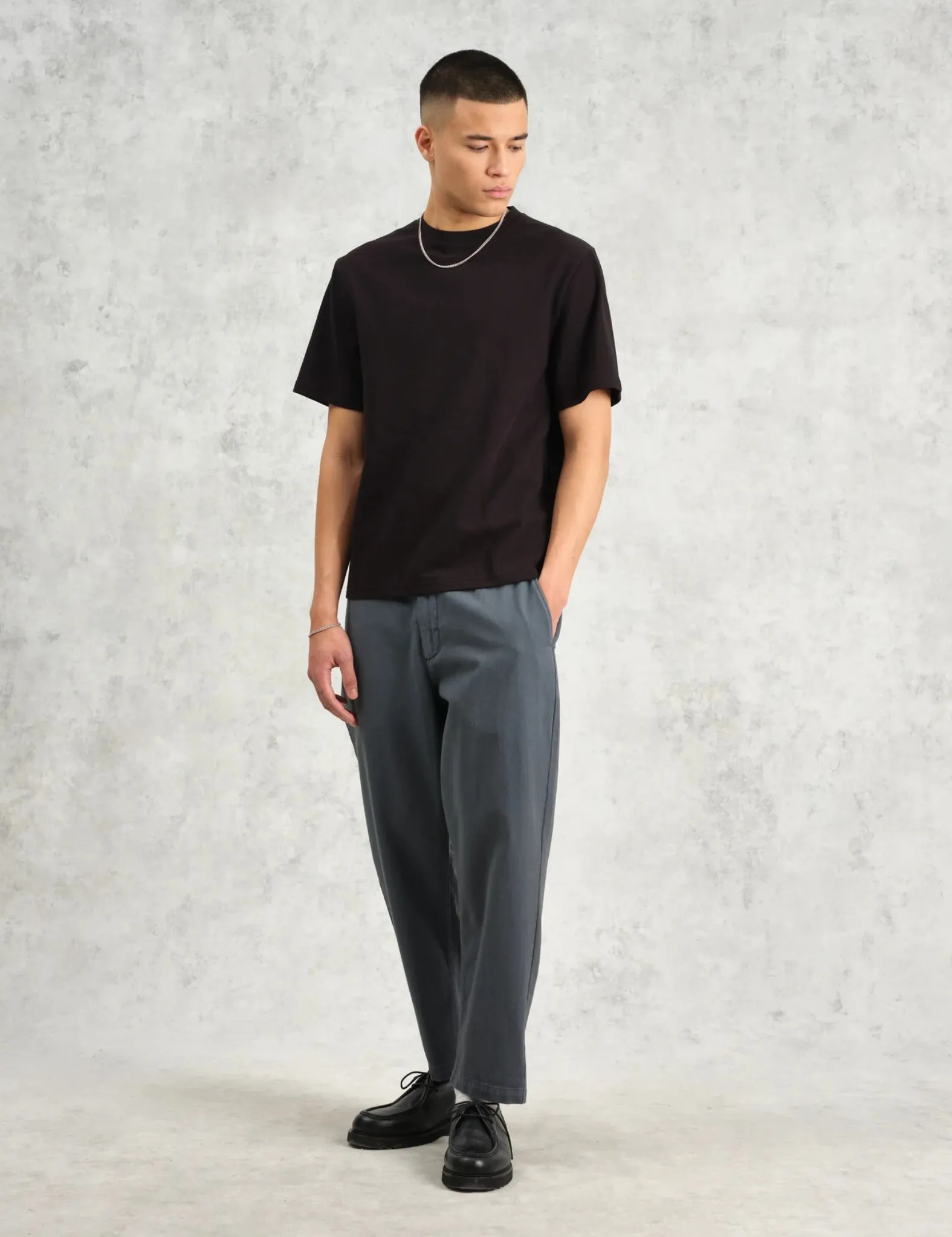 Wax London Kurt Trousers (Organic Twill) - Petrol Blue sold by Article London product image thumbnail 3