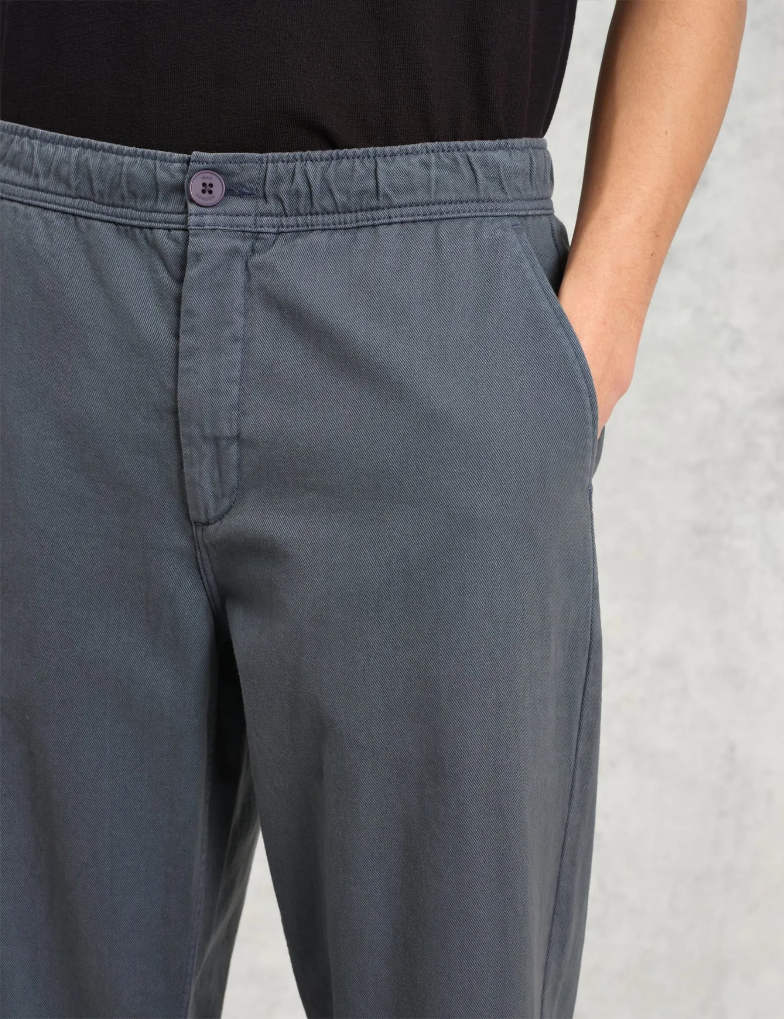 Wax London Kurt Trousers (Organic Twill) - Petrol Blue sold by Article London product image thumbnail 4