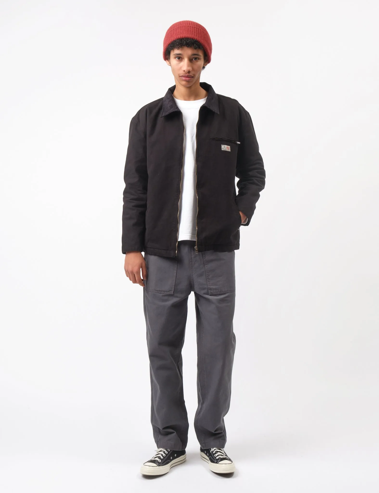 Bhode Mechanics Jacket Canvas (Insulated) - Washed Black sold by Article London product image thumbnail 4