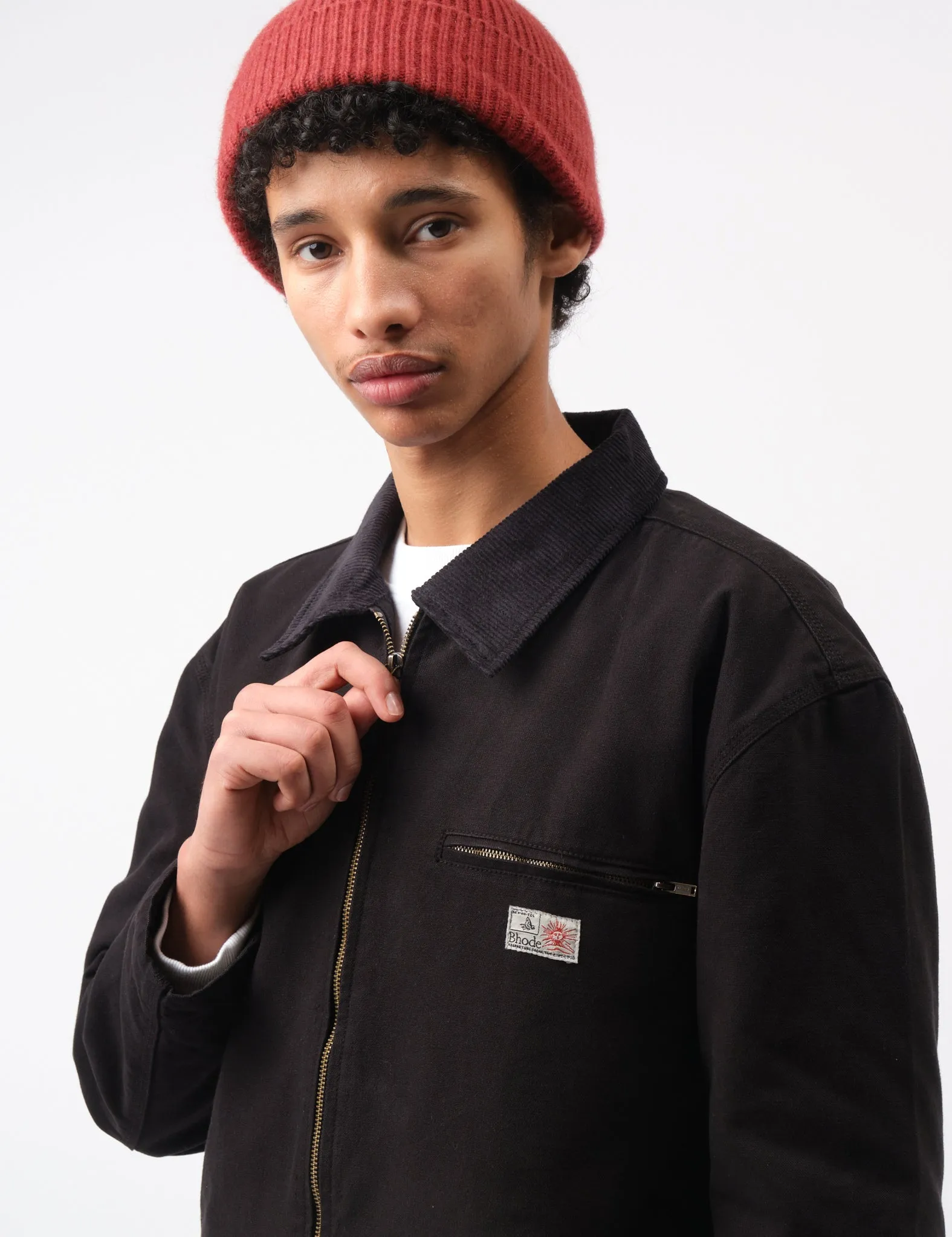 Bhode Mechanics Jacket Canvas (Insulated) - Washed Black sold by Article London product image thumbnail 2