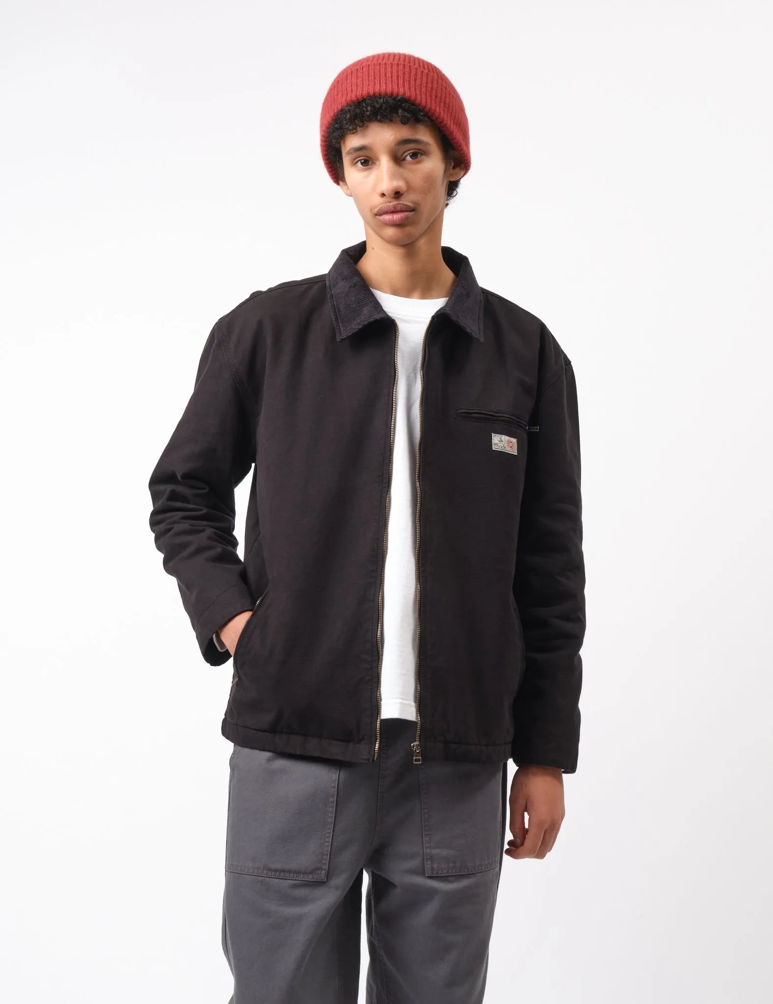 Bhode Mechanics Jacket Canvas (Insulated) - Washed Black sold by Article London product image thumbnail 5
